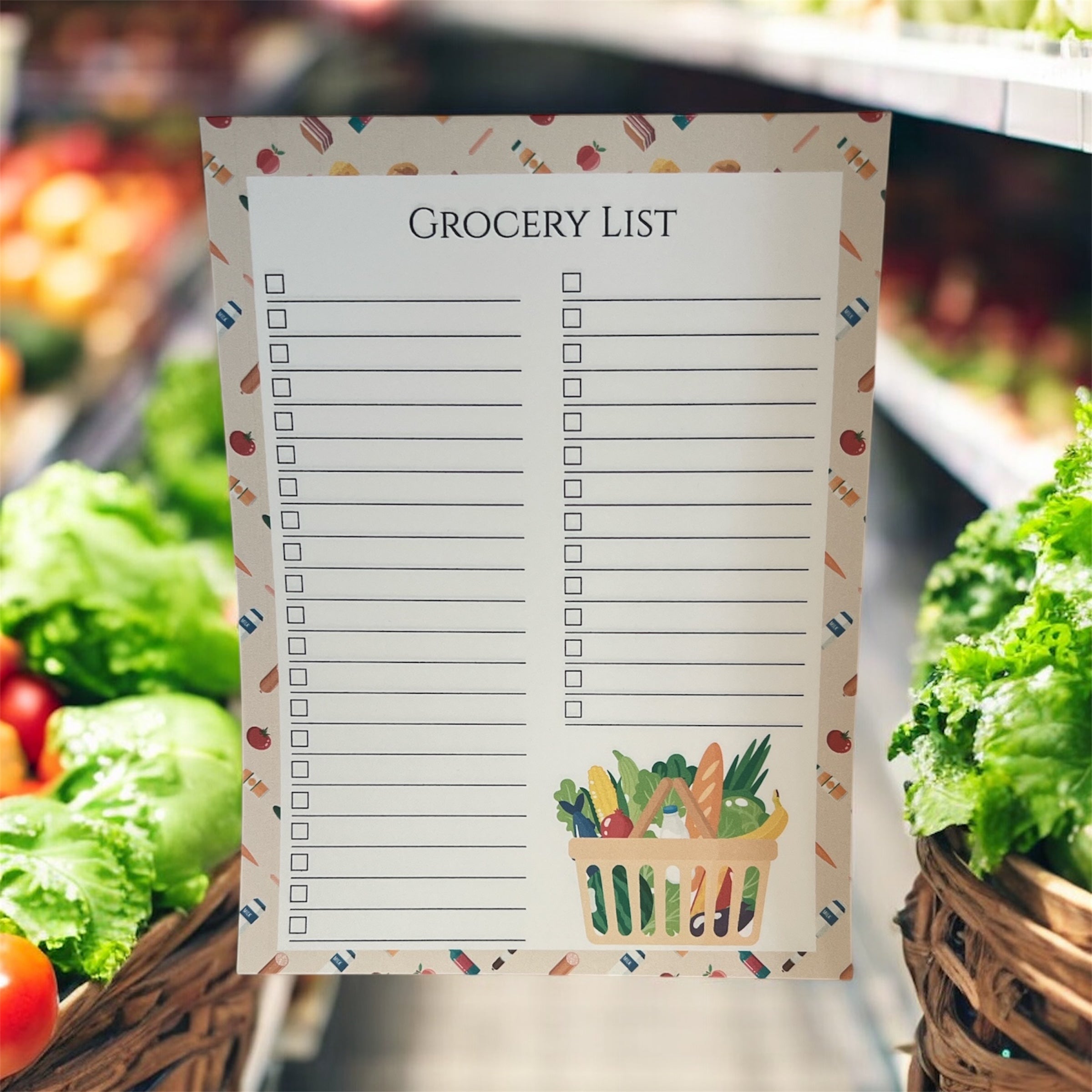 Grocery List Notepad