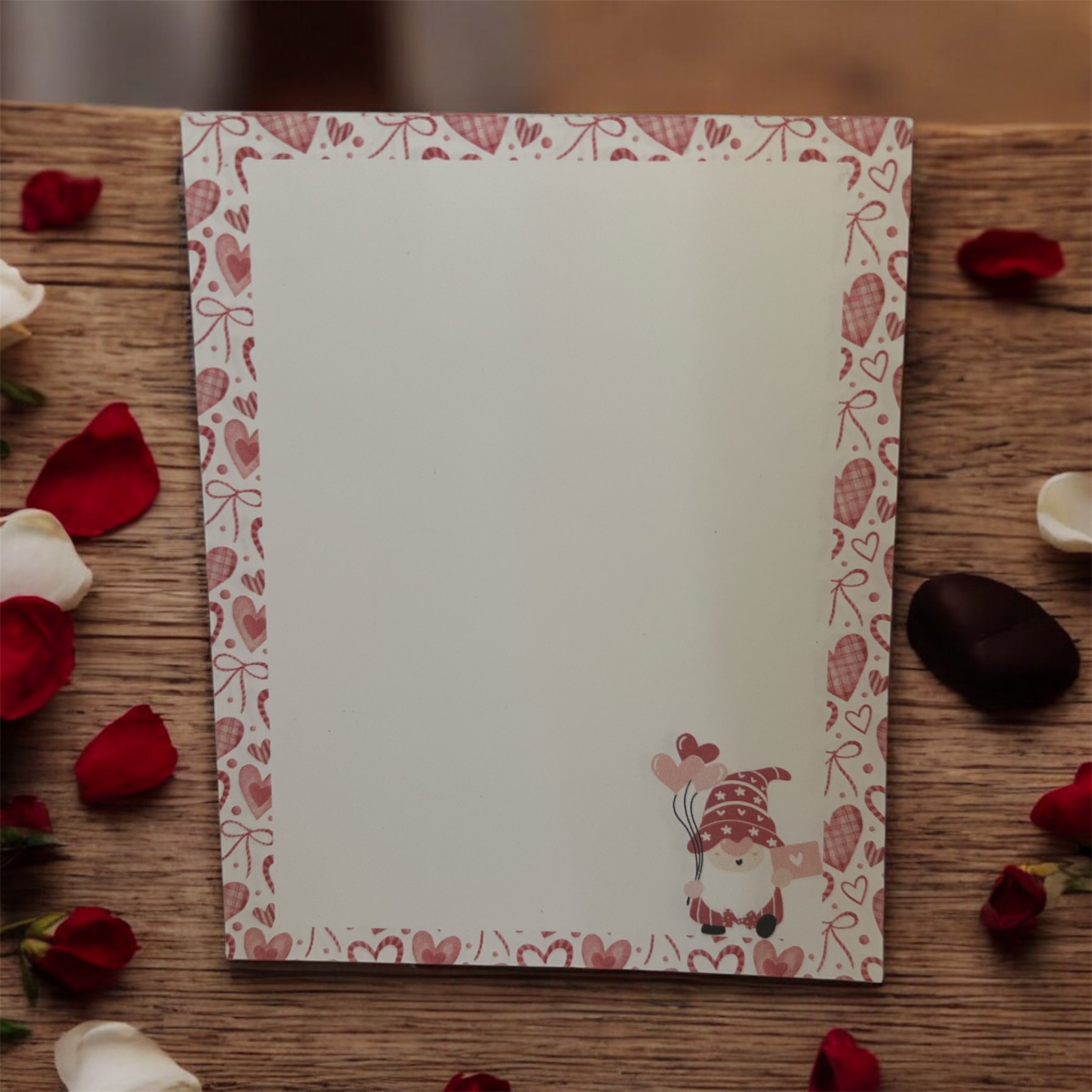 Gnome Valentines Day Notepad